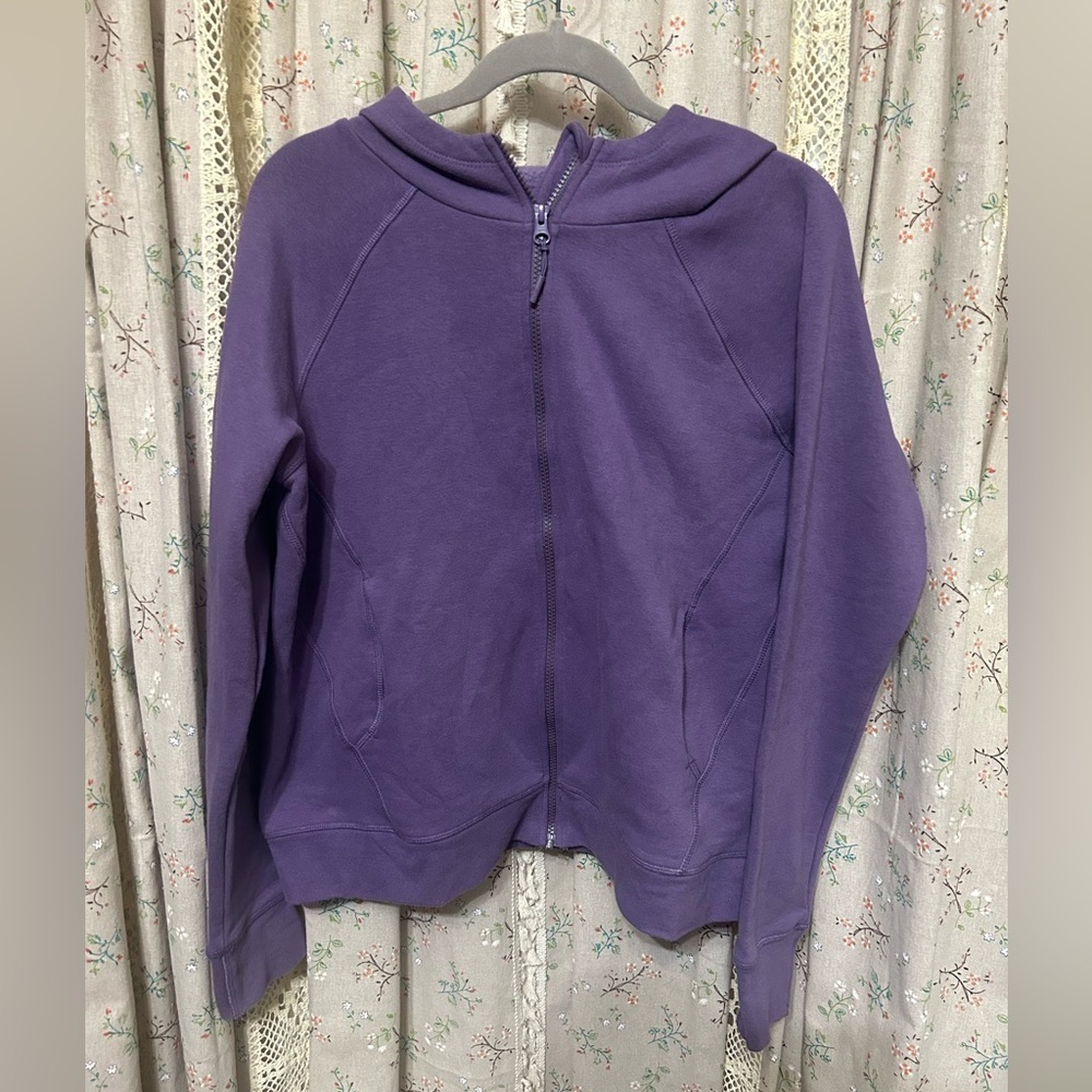 Lole Purple Full Zip Hoodie w/‎ Thumbholes Size Large